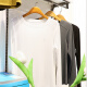 La nueva primavera y verano de Benye 2025 nueva ropa para mujeres con topes de manga larga de cuello redondo de fondo delgado con el adelgazamiento 9719 9719 White W blanco L