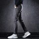 Aemape Jeans Herren Frühling und Sommer neue lässige lange Hosen Herrener locker dicker Stil Vielseitig 606 Grau + 653 Grau 28