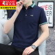 
Woodpecker lapel short-sleeved T-shirt men's POLO Paul shirt trendy brand summer business casual youth wear collar clothes qy686 white M 100-120Jin[Jin equals 0.5 kg]