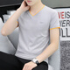 Xuanchun Guangdong Puning Herren kurzärmelig T-Shirt Chicken Heart Curchar Jugend reines Baumwoll halbärmelige Sommer Neue Festkörpermarke Weiße QY691 M 90-100JIN [Jin entspricht 0,5 kg]