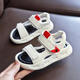 Ziweiqi Summer Sandal de suela suave para niños 13579 Blanco 21 Longitud interna 14 cm