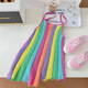 NUEVA GIRLAS DEL ALMA DE ZIWEIQI Falda de princesa de verano Vestido de suspensión de moda 2025 Summer Children 753-Pink 90