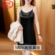 
LangSha 2025 new high-end cool silk pajamas for women in summer middle-aged mother sexy mulberry silk suspender nightgown nightgown 6625-Brewer red soft and delicate skin-friendly [Send your wife to give your mother] 4XL 140-155Jin [Jin equals 0.5 kg] [Send your wife to give your mother]