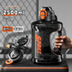 Anjiren Extra Large Capacity Plastic Water Cup High Temperature Resistant Dayton Bucket 2025 Summer New Boys Sports Construction Site Anti-fall Water Bottle Extra Large Capacity + Double Drinking Cover Sports Black 2.5L