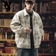 
Playboy (PLAYBOY) tie-dye jacket men's gown spring and autumn 2025 new trendy brand loose-sensing tool lapel jacket large size K15828 black M