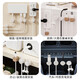磁吸理线器数据线整理固定器桌面整理走线家用神器集线器夹盆子 白色4方四个装