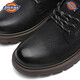 Dickies Herren -Freizeitschuhe Arbeitskleidung Business Lederschuhe Herren lässig Retro Britische Arbeitspeakschuhe schwarz 44