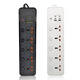 Hong Kong version British 13A British standard USB universal converter strip socket European standard American standard universal wiring board Australian standard plug with overload protection 5-digit international smart 2USB+4PD white