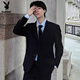 Playboy DK uniform Japanese men's black suit spring and autumn solid color graduation uniform casual formal suit jacket suit black suit only thin section M height 160-167CM, weight 95-115Jin Jin equals 0.5 kg