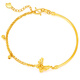 
China Bank of China Bright Gold Brushed Butterfly Gold Bracelet Women's 999 Foot Gold Bracelet Gold Bracelet Birthday Valentine's Day Gift to Girlfriend Wife Brushed Butterfly Bracelet About 4.3g