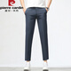Pierre Cardin (Pierre Cardin) pantalones delgados de verano para pantalones recortados para hombres para niños pantalones casuales de pie delgado recto Pantalones de traje profesional 9921 Negro 32