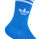 Adidas boys' socks that can be worn in all seasons, clover children's mid-length cotton fashion three-stripe sports socks JJ1991 JJ1991 light scarlet/blue/green 3 pairs one size KXXL