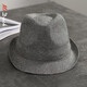 Mr Duck High-End Atmable Leinen Jazz Hut Herbst Herbst Hersteller mittleren Alters und älteren Hochzeits-Casual-Top-Hut-Sonnenschutz-Gentleman-Huts MS226269-Chandori Medium Grey (Staubbeutel) M (geeignet für 56-58 cm Kopfumfang)