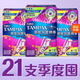 Danbisi Tamponio de catéter de catéter largo fácil de empujar 21 piezas (Normal 14+alto flujo 7) Toalla de tía de compleja no sanitaria