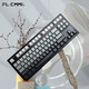 FLESPORTS MK870 Verdrahtet/Bluetooth/2,4g Drei-Mode Mechanische Tastatur.