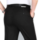 Pier Cardin Sommer Herren Mulberry Seidenhose gestreift Plaid Leinen mittleren Alters und ältere hohe Taille Lose Business Casual Formal Formale Herrenhosen 9902 Khaki M Größe 29 Taille 2,2 Fuß = 73c