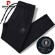 Pier Cardin Herren Casual Hosen Elastizhose Gürtel