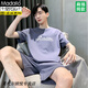 Modal 80-220Jin [Jin equivale a 0.5 kg] grandes niños de pijama para niños Summer de algodón de manga corta adolescentes de la escuela secundaria