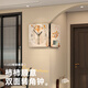 Jiujiuda 2025 new home double-sided corner clock restaurant modern simple wall hanging corner creative wall clock silent clock