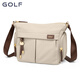Golf (GOLF) crossbody bag for women 2025 new spring and summer versatile casual large capacity shoulder bag feel Oxford cloth women's bag nut apricot