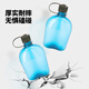 乐基因（nalgene）运动塑料水杯随手杯进口水壶军训大容量便携式扁形户外健身防漏 1777-9905墨绿色（黑鹰） 1000ml