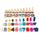 Il Jagong Children's Toys Digital Puzzle Building Blocys Puzzle Early Education Puzzle Assemblant 0 Montessori 1-2 et demi 3 ans 3 garçons et filles Babies Five-in-One Pailing Board + Piano