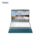 Lenovo Yoga Libro 9i Flip Dual Screen Touch Comercial de alta gama Notebook delgada y ligera, opcional Ai Yuanqi 13.3 pulgadas Flip Flip Cortap portátil i7-1355u 16g Memoria 1T Estado sólido 丨 Mist Sea Blue 2.8K Pantalla de protección de ojo Oled [incluido el estilo]