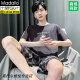 Modal 80-220Jin [Jin equivale a 0.5 kg] grandes niños de pijama para niños Summer de algodón de manga corta adolescentes de la escuela secundaria