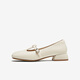 
Best 2025 autumn new Mary Jane shoes simple retro light mouth thick heel women's single shoes B9929CQ5 beige 35