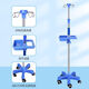 Lidakang 9276 personas elogiaron el soporte de infusión móvil con ruedas para soporte de goteo intravenoso, soporte de infusión de acero inoxidable engrosado, botella de solución salina, base pentagonal de ABS + 4 ganchos + ruedas + bandeja cuadrada