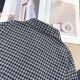 Bangqi Plaid Casual Shirt Men's Spring and Automne Shirt Shirt Lapon Corean Top Retro Retro Loose Veste C694-Black M