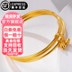 Glück ein Glück für ein oder zehn Goldarmband für Frauen drei Leben drei Welten Armband 999 Gold Bag Silber Small Bell Lotus Pod Blumenarmband Urlaub Geschenk drei Kreis Bellstil 54-60 Kreis Mundbeutel Gold 1,5 Gramm