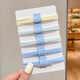 SAHANE SAHANE [Little Bear Style] Salt de mer Blue Blue Hagine de cheveux sans couture pour les femmes avec une queue de cheval haute et pas de corde à tête effondrée High Elastic Band Cair Cair Rope Salt System [10 pièces - Blue Label Bear]