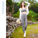 
Fan Sheng Yoga Exercise Fitness Cool Breathable No Smooth Sweat High Waist Slimming Butts With Beds Bringing Nine-point Yoga Pants FY15918 Spring Mud Gray M