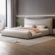 Munich Chanel leather bed, double bed 1.8m 2m Italian light luxury master bedroom, large bed, wedding bed storage bed 675