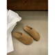 S.SOFEA Slippers Birkenstock de cuero grueso emulado para mujeres embarazadas con tendencia retro anti-deslizamiento 9226 azul 36