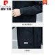 Pierre Cardin Chaqueta de la solapa espesa Spring y Autumn New Men's Clothing más grasa más tops más grandes Soporte casual de collar de moda Hombres negros 719 más estilo grueso L 105-115Jin [Jin equivale a 0.5 kg]