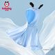 Babudou UPF50+ baby sun protection clothing summer new baby sun protection cloak sunshade breathable children's clothing SS blue 100
