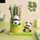 
Qi Le birthday gift for women's desktop pen holder ornaments for healing; a souvenir for the college entrance examination; a teacher's day work station decoration for the opening season of the school year; a little yellow duck turn to unzip pen holder