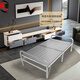 
Rumo (RUMO) Extra Thick 304 Stainless Steel Folding Bed Reinforced Encrypted Seamless Folding Bed Outdoor Home Lunch Bed Single Double Bed [Thickened] 80 Width * 199 Long * 39 Height