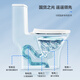 Wrigley toilet household small apartment large-pressure pumping high-efficiency water-saving and anti-odorproof one-piece easy to clean antibacterial silent toilet [small apartment jet siphon T32] 12609 305/300mm suitable for 290~380mm