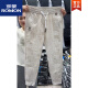 ROMON (ROMON) 2025 Summer delgado seda de hielo delgado secado rápido Pantalones casuales de bloqueo de color a cuadros para hombres Versátiles versátiles versátiles verdes de frijoles 34 (155165Jin [Jin equivale a 0.5 kg])