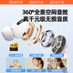 Listener A9 MP3 Walkman wireless Bluetooth headset, plug-in card, all-in-one in-ear type, built-in memory, smart screen, dedicated music player for high school students, sports and running, ceramic white I limited edition, built-in 32G memory, free protective case + OTG adapter