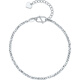 Saturday Fortune PT950 platinum bracelet for women, flashing and dancing bracelet for girlfriend B0713486, about 3.91g 16+3cm