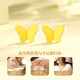 Lao Fengxiang butterfly gold earrings for women 18K gold earrings niche high-end wedding anniversary gift for girlfriend and wife 18k gold lucky butterfly earrings