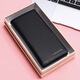 Anysmic Luxury High-End-Marke-Tasche Frauenbeutel Cowide Wallet Long Folding Wallet Wallet Ticket Clip Retro Clutch Rosa