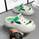 G.DUCK little yellow duck summer new children's hole shoes for boys non-slip thick-soled children wearing Baotou beach baby sandwich Khaki 34