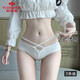 
Yu Zhaolin women's underwear feminine hollow low waist briefs cotton antibacterial markless underwear One size 3 packs