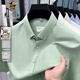 
LAORENTOU pure cotton short-sleeved shirt occupation 2025 summer casual solid color shirt men business formal wear half-sleeved top AN15260 white XL