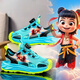 
HEACOOA Nezha Sandals Boys Handsome Baotou 2025 New Summer Children's Beach Shoes Soft Sole Sandals Little Boy 983 Black and Red 35